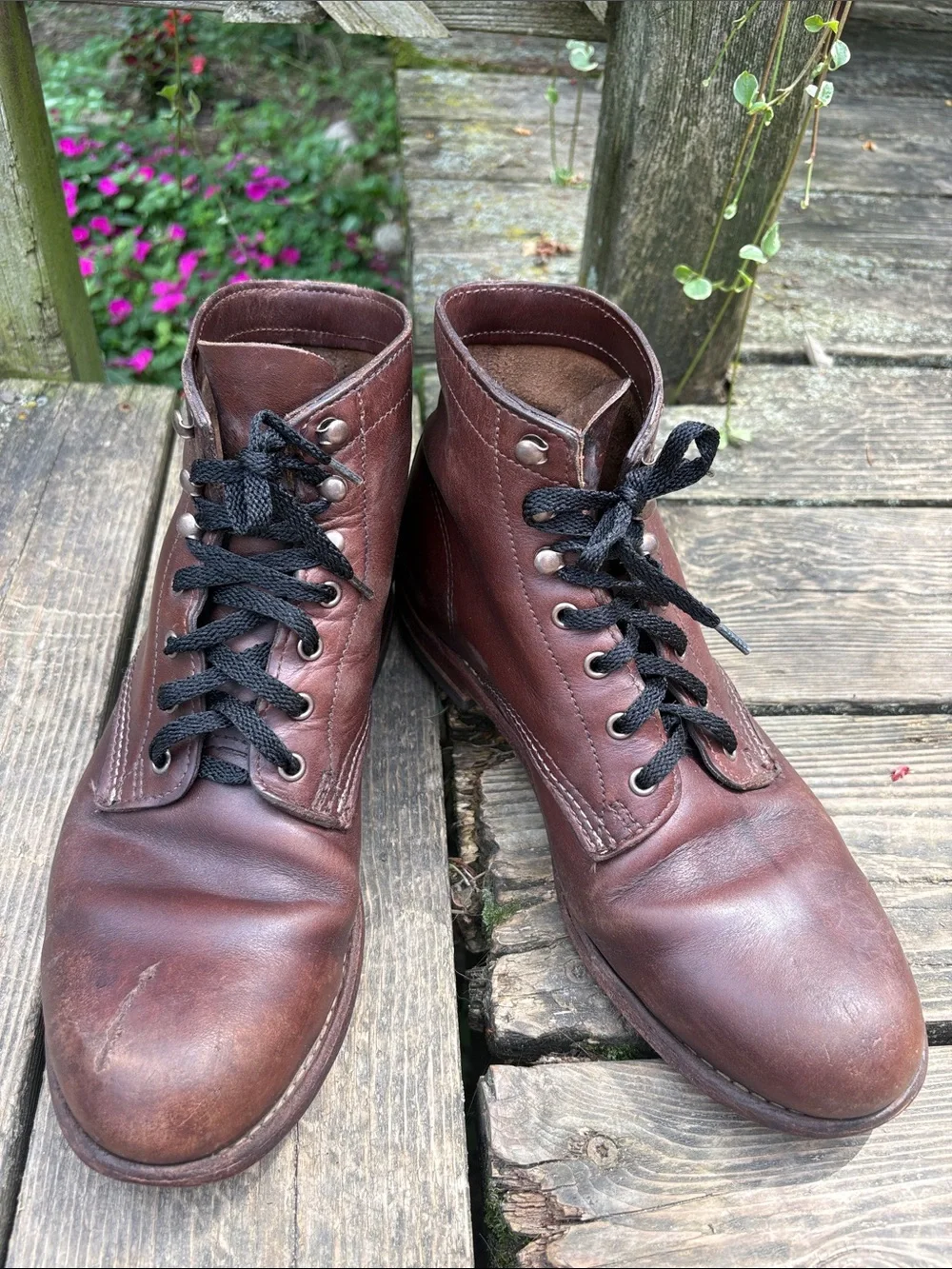 Wolverine 9D Brown Leather Lace-Up Men’s Work Boots